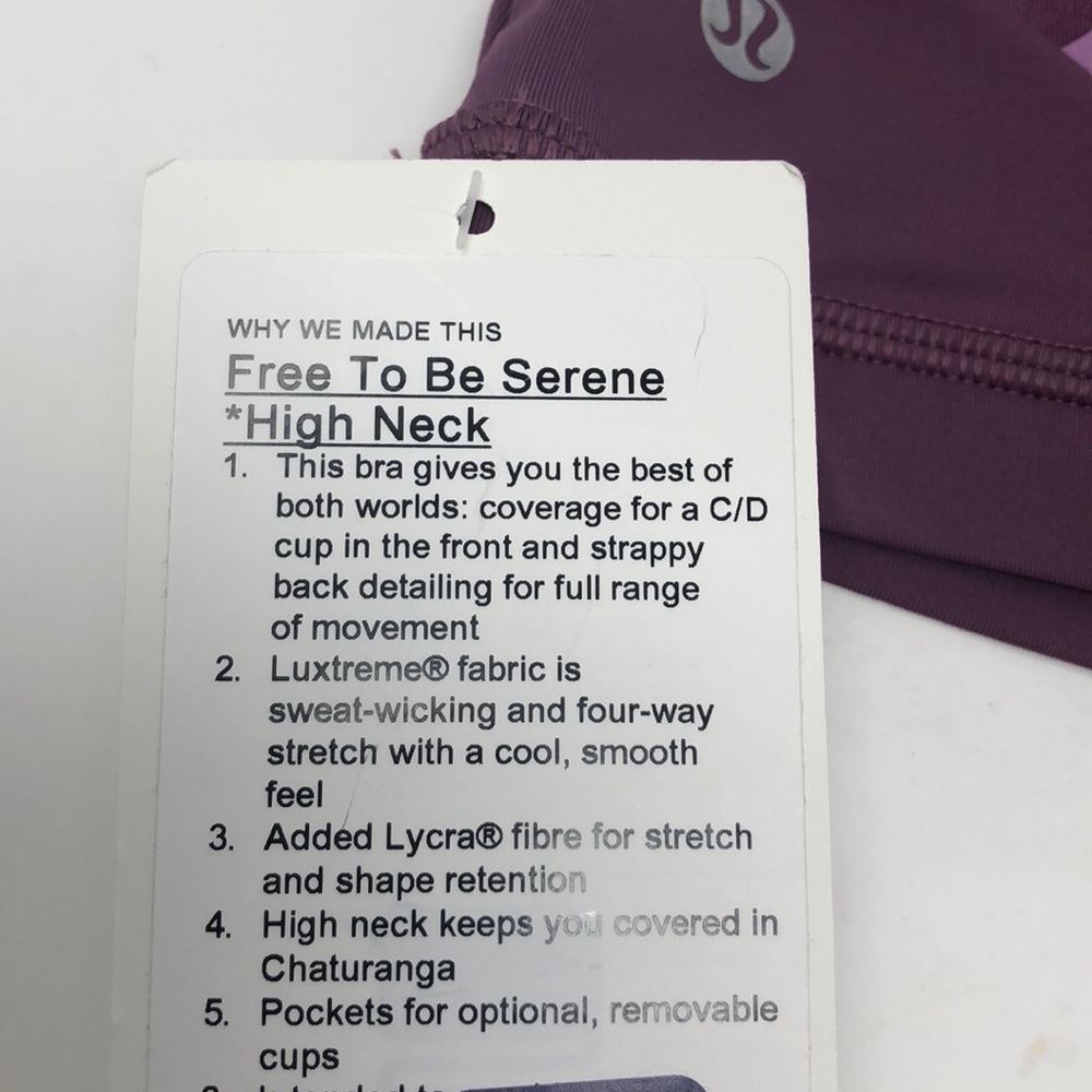 Nwt lululemon Free to be Serene high neck - Picture 6 of 8